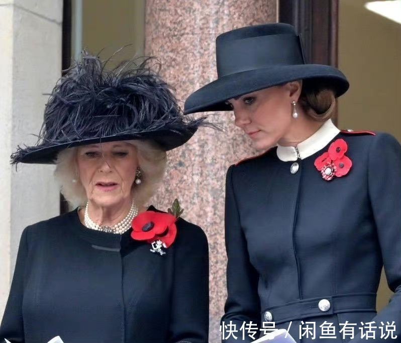 凯特王妃|凯特活动上站C位,穿黑大衣尽显主母气场,身旁卡米拉都黯淡不少