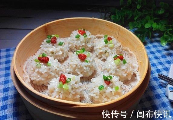 低脂|用鸡胸来做道低脂珍珠丸子，鲜香美味，肉质鲜嫩，端上桌抢着吃