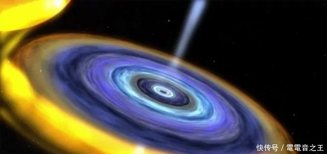 旋转黑洞将接近光速的等离子云喷射到太空中!