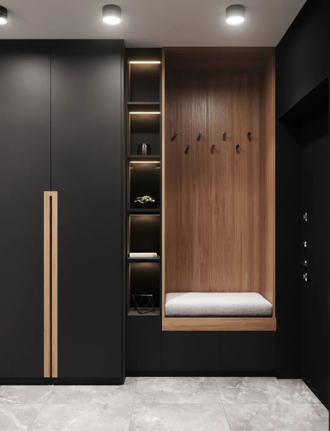 家装|80款入户鞋柜设计方案，人家这样装，太亮眼了