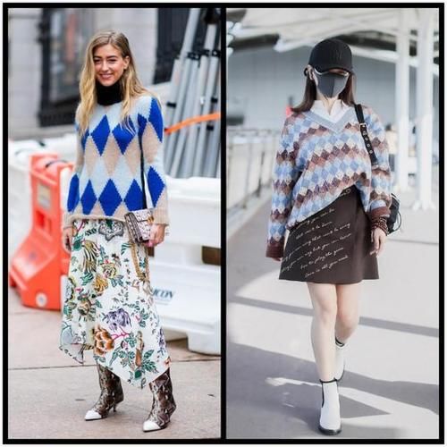  年轻|女人过了40别老穿纯色的，毛衣上添点花纹更个性，看着年轻了不少