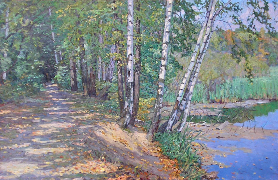 美术学院&俄罗斯艺术家谢尔盖恰布里金风景油画作品