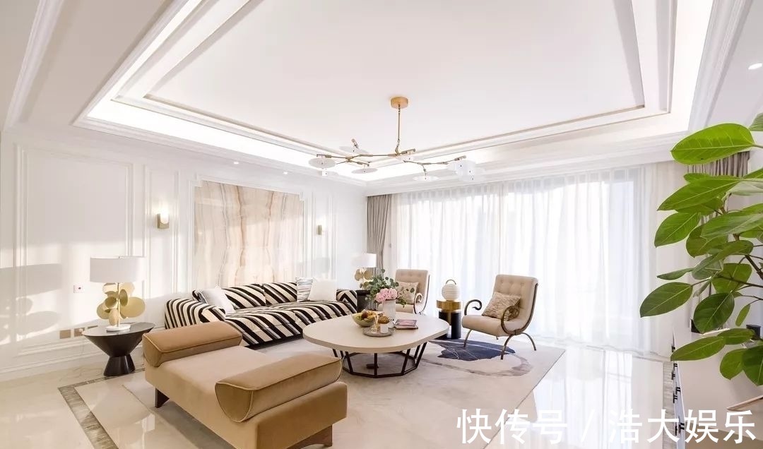 软装|270㎡精装房软装设计,简洁、纯美的温馨轻法式风