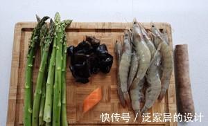 家常健康菜谱,芦笋炒虾仁山药木耳,荤素都有,营养美味,特下饭