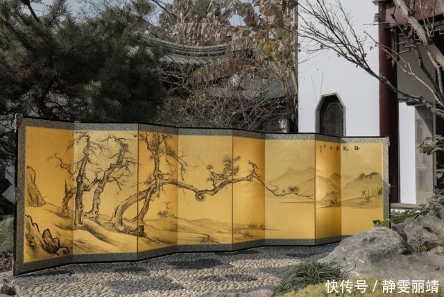 万亨|青年画家万亨:金屏风上“妙笔生花”,再现“金碧辉煌”