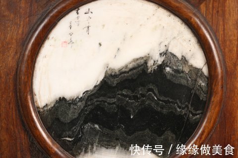 大理石|旧藏,黄花梨嵌大理石插屏