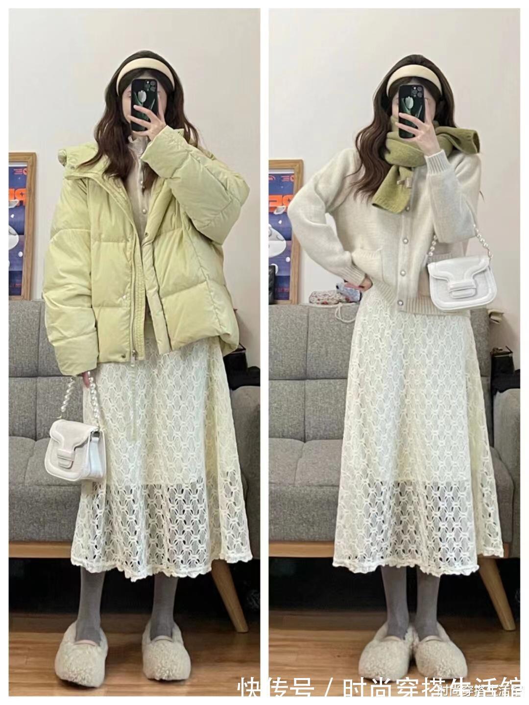 羽绒服 “羽绒服+半裙”才是秋冬王炸搭配,掌握这4个法则,美出新高度