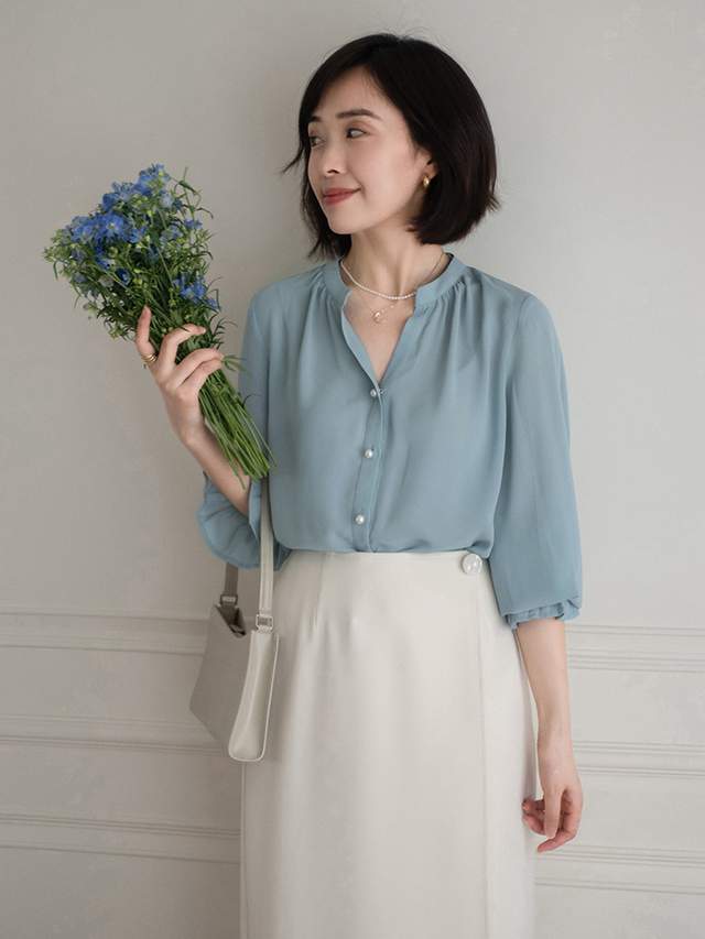 搭配|“上班”穿什么衬衫好看?波点衬衫、蓝色衬衫搭配指南,高级洋气