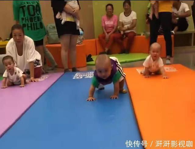 宝宝|宝宝参加爬行比赛,半路却学会“走路”,其他宝宝一脸懵:他犯规