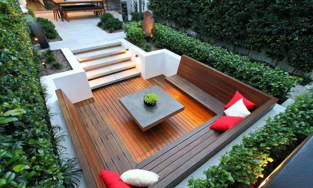 美观性|院子别再全整平层式,局部这样设计美观性十足,一个当两个用!