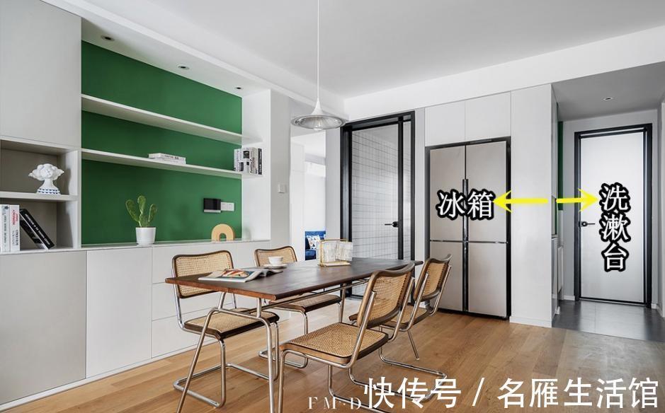 收纳|冰箱内嵌式与餐边柜组合,如今正流行,省空间、多收纳,完美设计