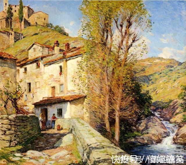 梅特卡夫|美国著名画家，威拉德·梅特卡夫，风景油画作品欣赏