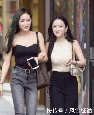 丰满|街拍:图七穿露肩装,上身丰满下身紧致,完美秀出“筷子腿”!