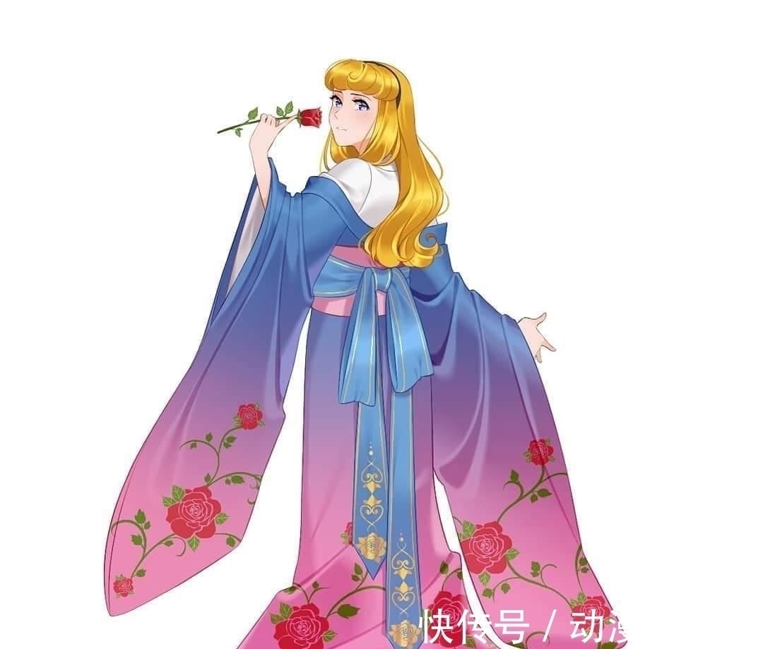 和风|当迪士尼公主遇上“日式和风”:艾莎宛如雪女,花木兰化身大剑豪
