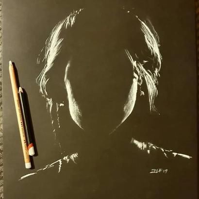  素描|「视觉」如剪影一般的素描作品