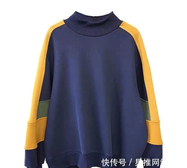 简约|今年流行的“多色拼接卫衣”,不挑年龄,随性简约,时髦减龄