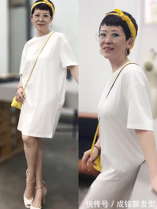 玫瑰粉|60岁女人的“穿搭模板”，洋气减龄又显气质，简约大气又有女人味