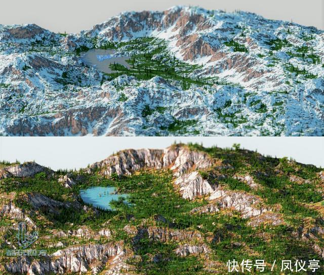 真实|我的世界:玩家首次发现鲸落?当真实地形再现MC,网友:那鲨凋呢