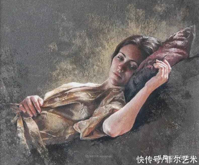 女性！法国女粉彩大师，描绘的女性之美，细腻柔和