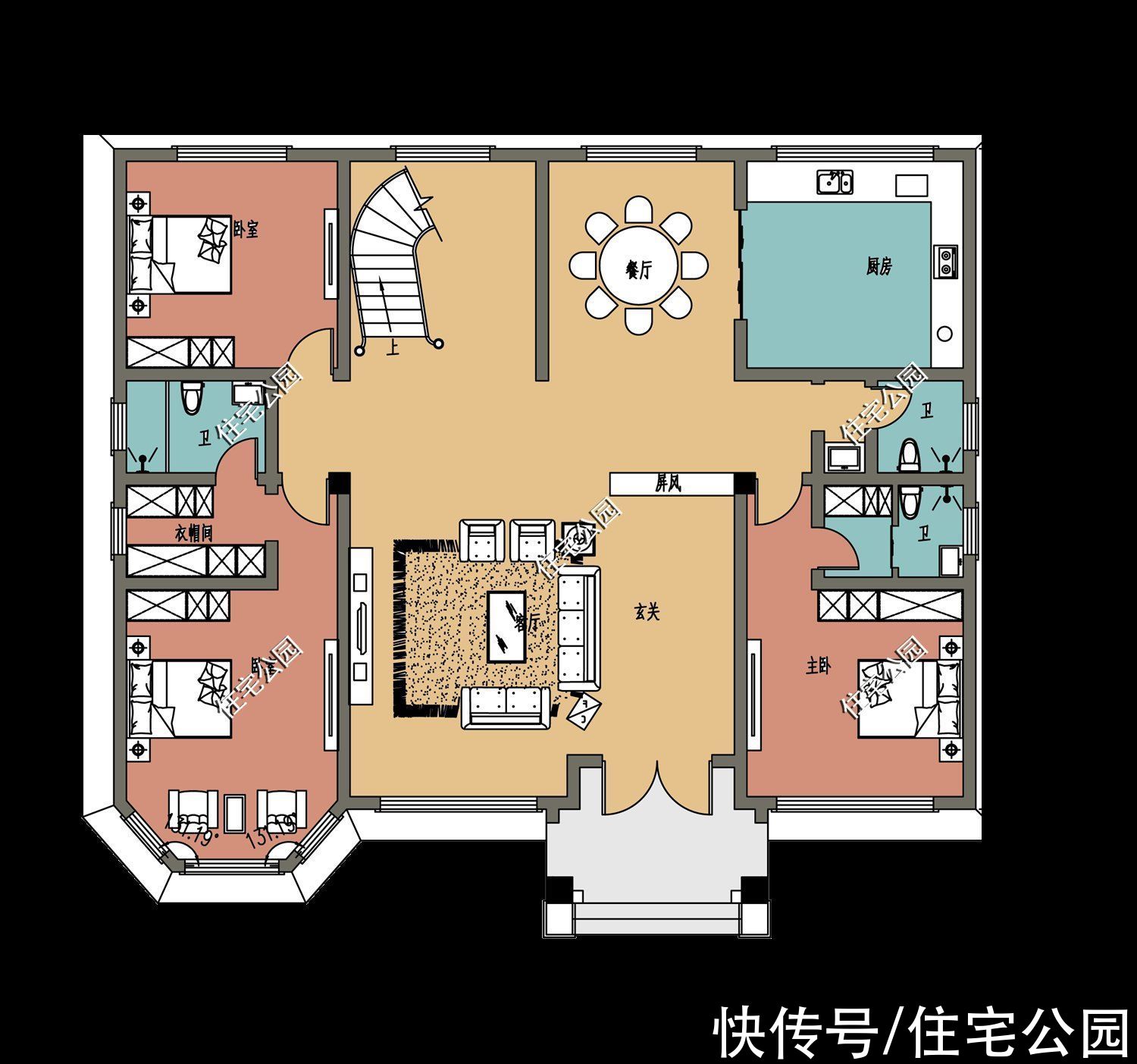 棋牌室|推荐10套带棋牌室的农村住房，农村住房这样建，舒适又安逸