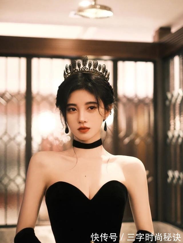 弧度 告别假发片,赵露思同款“头包脸”发型超显瘦!