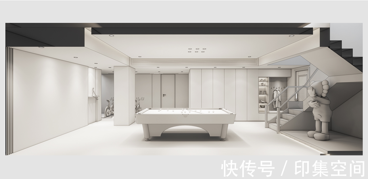 装修设计|鹿山台底跃370㎡现代极简风装修设计