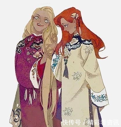 汉服|迪士尼公主换上汉服，白雪公主与继母和好，乐佩与爱丽儿成姐妹