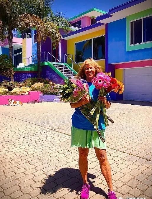 色彩|美国艺术家把自家改造成彩虹屋这色彩,意外的辣眼好看啊