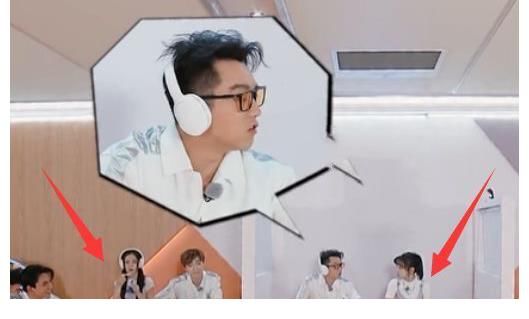 b《奔跑吧》宋雨琦和baby穿同款裙子，兩人坐姿形成鮮明對比，誰是女漢子再明顯不過