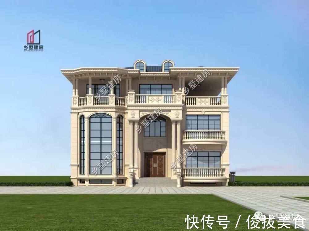 台球室|15×17米三层自建别墅,极具奢华美观,尽显富贵之态