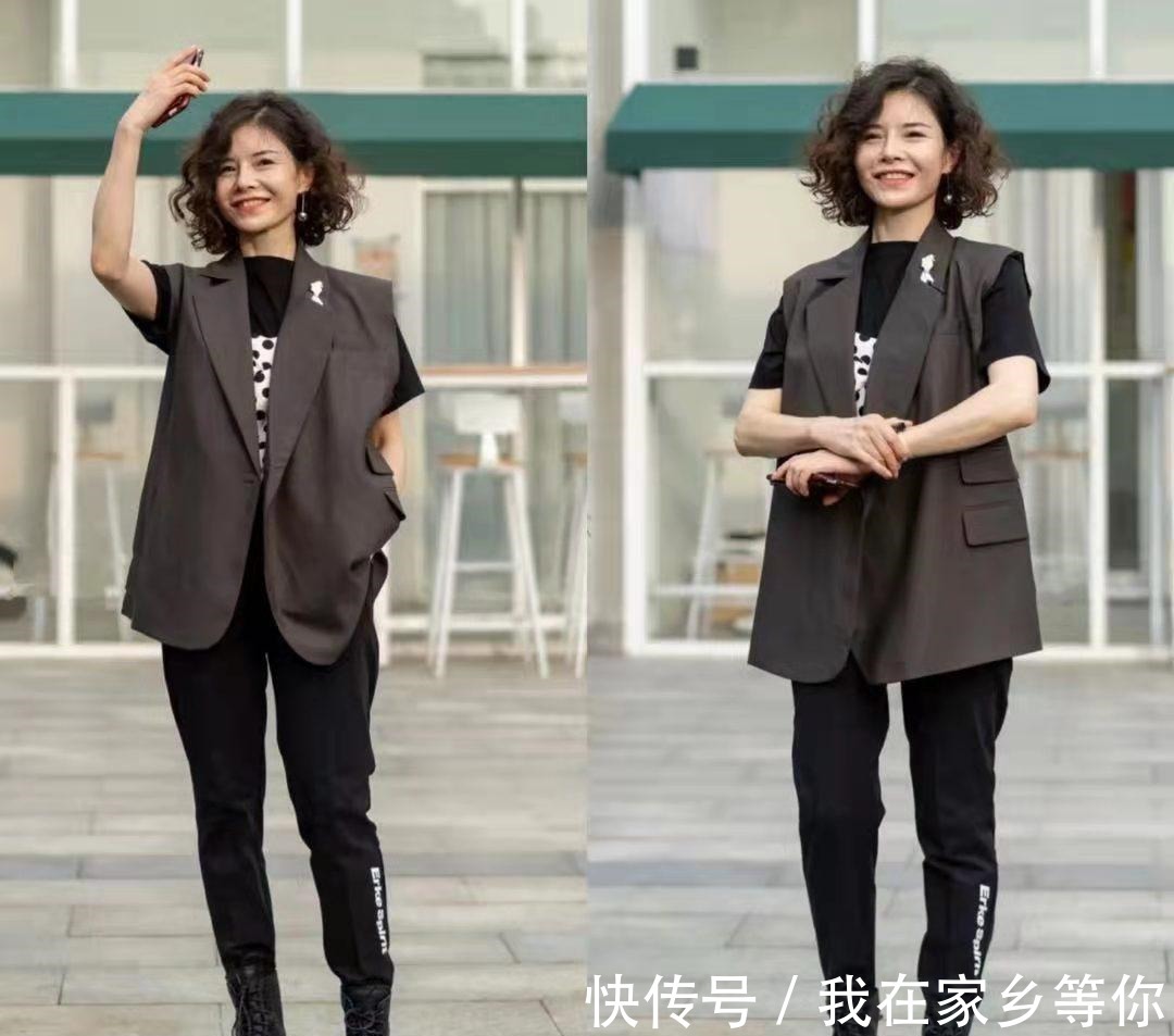 减龄 40岁别穿得太老套,学这位中年姐姐的穿搭术,洋气又减龄!