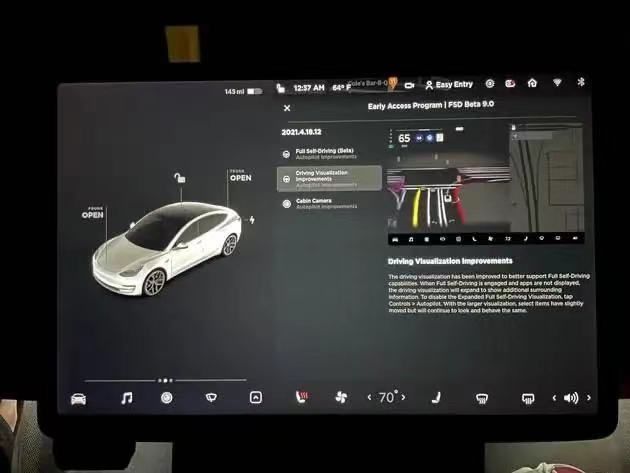 特斯拉|特斯拉FSD Beta V9.0发布 仪表盘可视化拓展为一大亮点