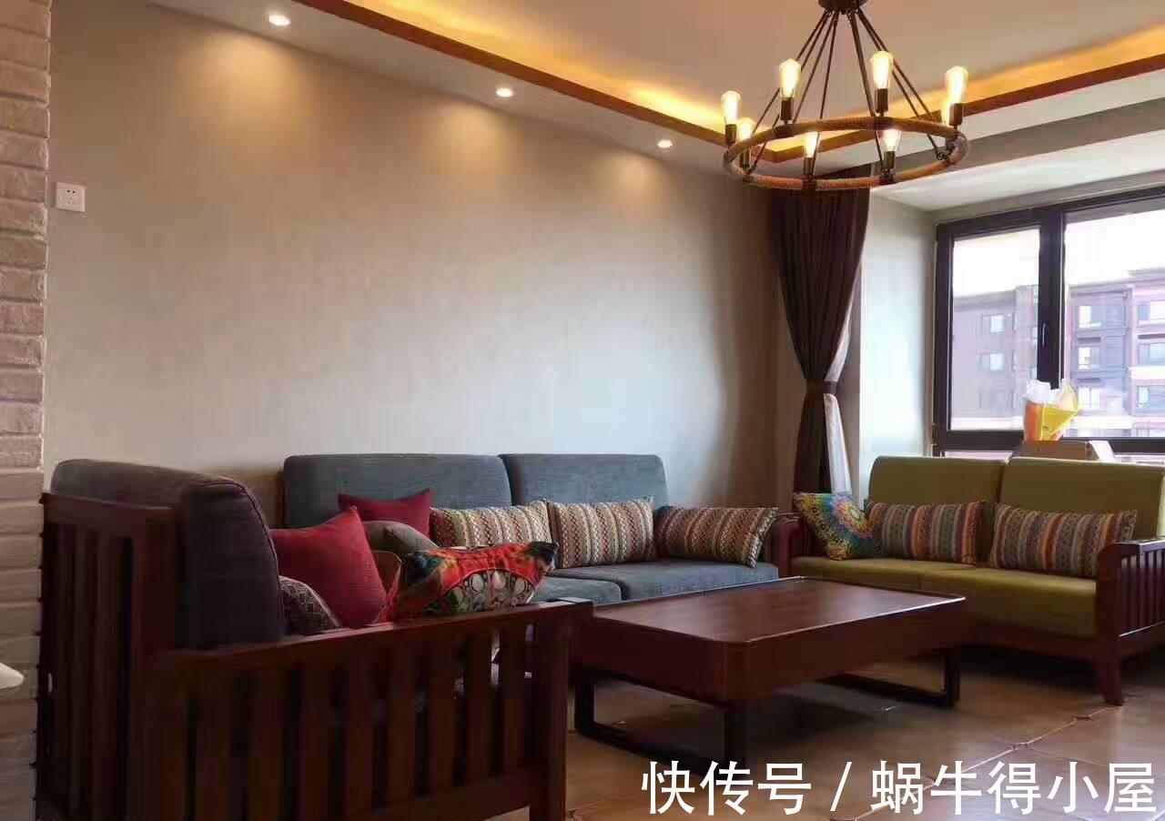 地砖|刚验收的新房,中式风格却贴欧式地砖,不过很喜欢客厅吊灯
