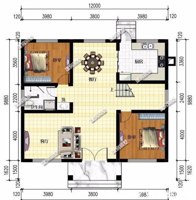 施工|面宽均为12米的两栋自建房,简单施工易,造价25万上下
