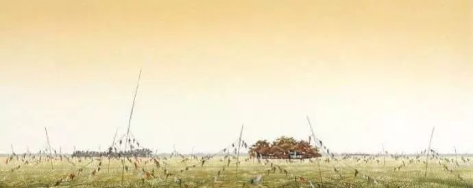 中国唐朝的斑斓山色水月之美