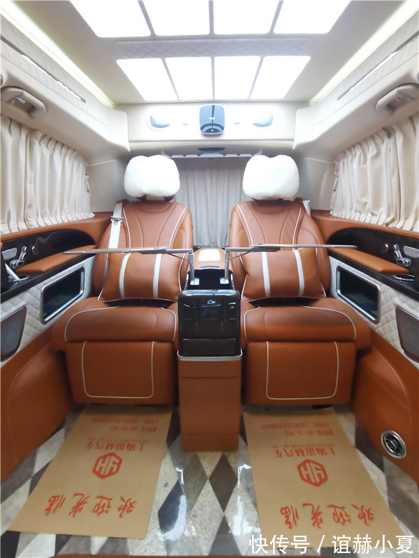 商务车|奔驰V260L高顶全隔断4+2,爱马仕联名独家私人定制