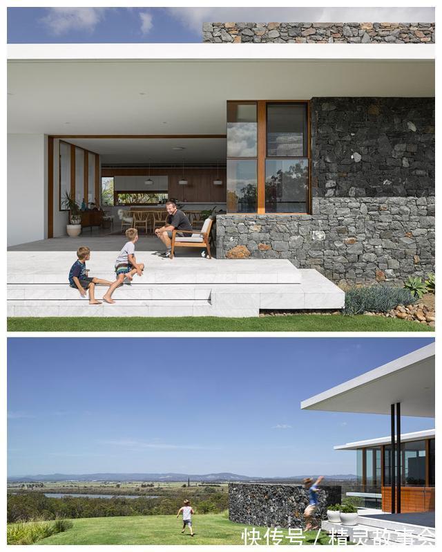 休息室|石头堆砌的别墅设计,看外观就被迷住了,大院子、游泳池一并拥有