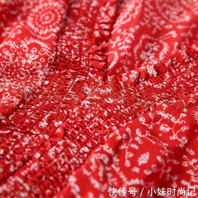 真丝裙|热情浪漫真丝连衣裙,满满的都是异国风情,多情优雅