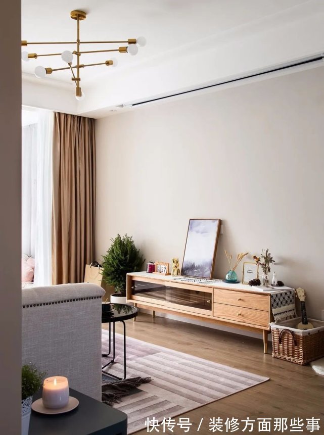 小姐姐|90㎡北欧轻奢风,粉红色的卧室设计很温馨