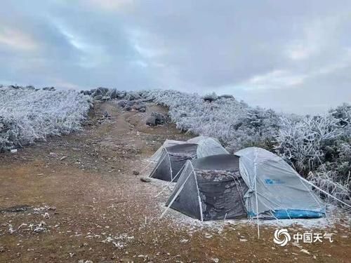 银装素裹！冷空气影响广东 粤北多地现雾凇冰挂等景观