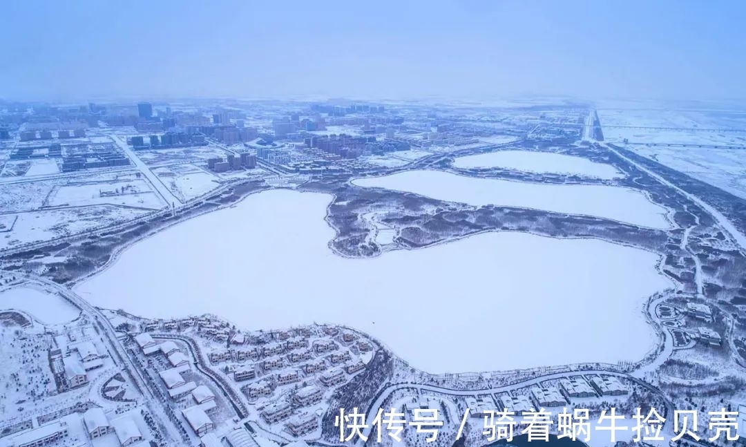 青雾#雪落甘州,诗意雪景美如水墨画!