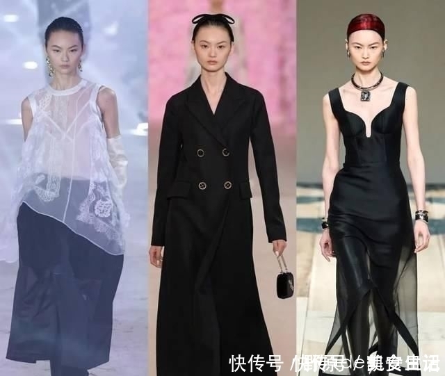 v2020秋冬时装周国模圈的劳模典范贺聪走秀32场演绎32个造型