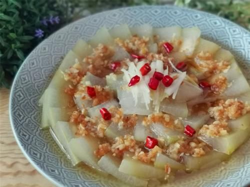 美颜|冬季,这才是冬瓜最好吃的做法,清淡味美颜值高,给肉都不换