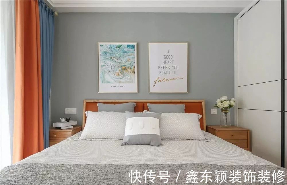 小户型|92平的北欧风小户型案例,大飘窗把客餐厅都连在一起