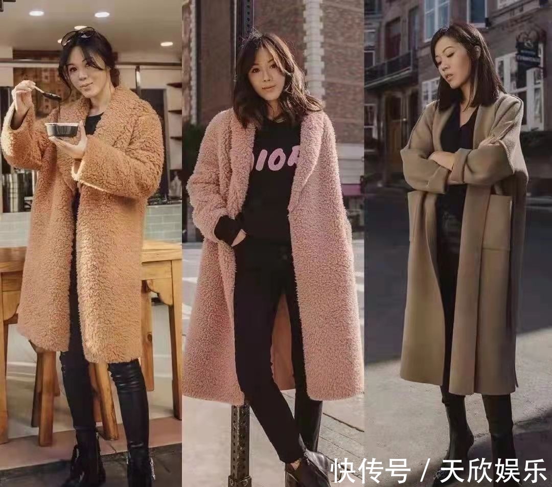 身材比例 秋冬穿大衣不一定配打底裤,搭配这4种更洋气,40岁穿更美
