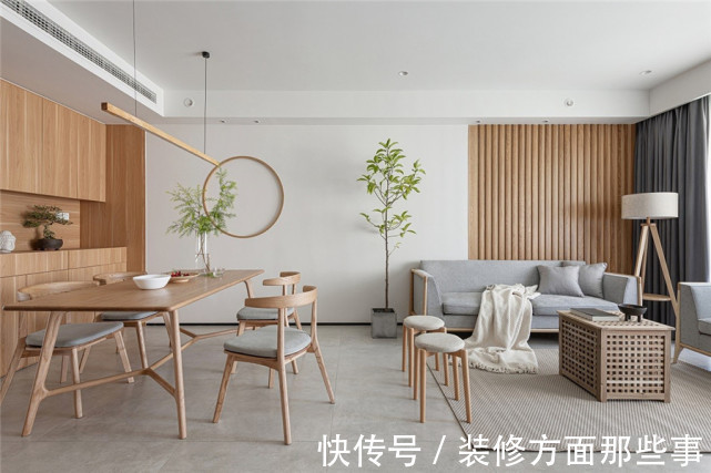 灵巧|95平三居室保留了禅意与灵巧,同时又不失气场与舒适度