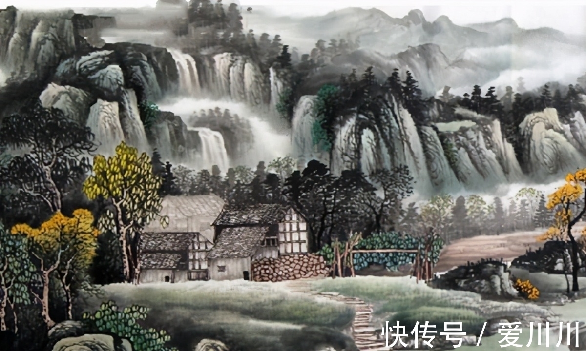 美景色!“风动叶声山犬吠,几家松火隔秋云”,诗人夜宿山店,赏人间烟火