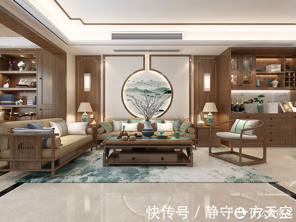 中式|走进她家,被入户的景象所惊艳到了,功能休闲还十分美观,有品位