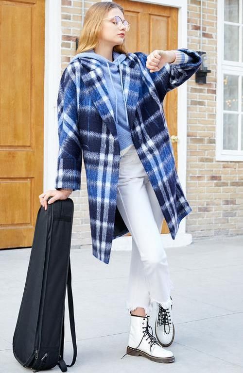 再怕冷也别穿羽绒服，显胖!穿这种毛呢大衣，气质高贵女人味十足