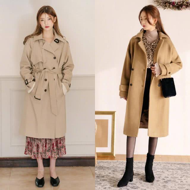 针织连衣裙 女人穿风衣别搭小脚裤，下面打扮，一个比一个美